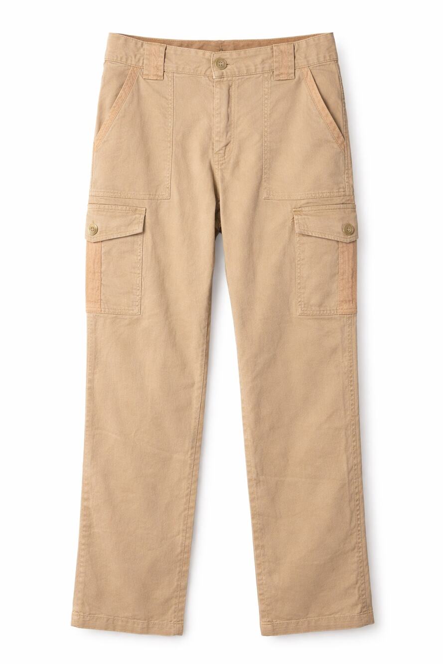 Rewind Tan Cargo Pants Women Straight Leg Utility Pocket Casual Size 9 29W